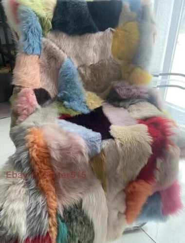 Real natural sheep fur blanket - sheep,